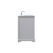 Franklin 42 X 22 X 35 inch Grey Bathroom Vanity Cabinet