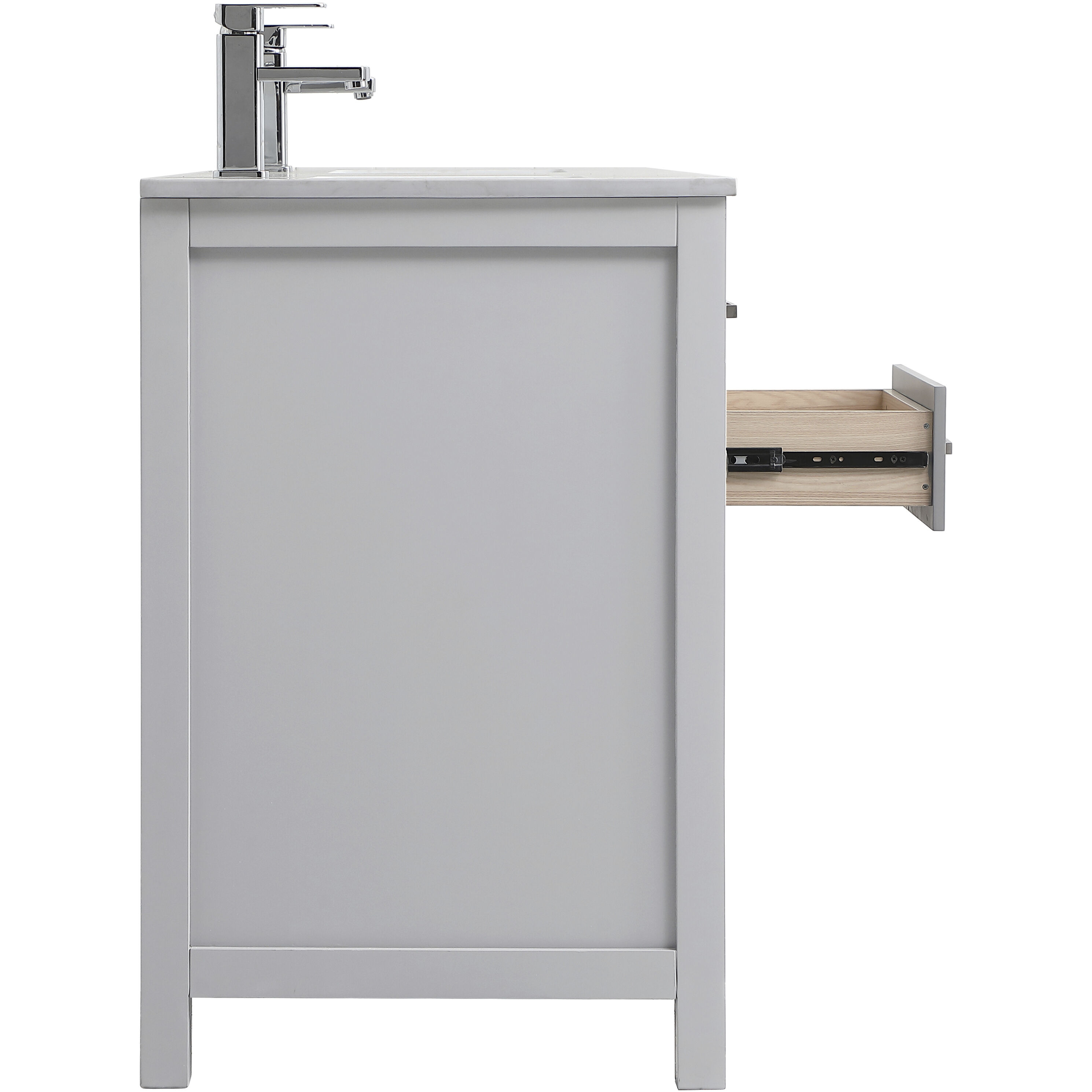 Lewis 60 X 22 X 34 inch Grey Vanity Sink Set