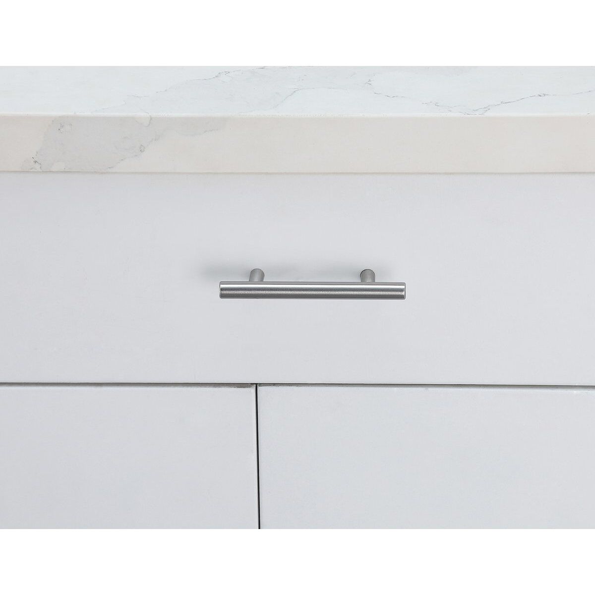 Quinn Brushed Nickel Hardware Drawer Pull, Set of 10