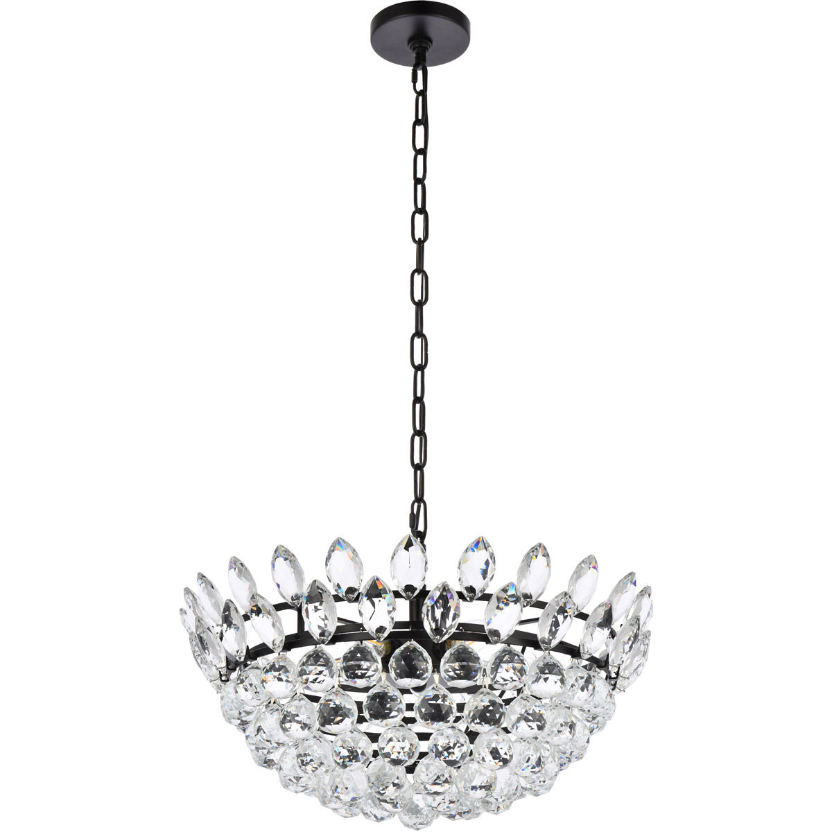 Emilia 5 Light 20 inch Black Pendant Ceiling Light