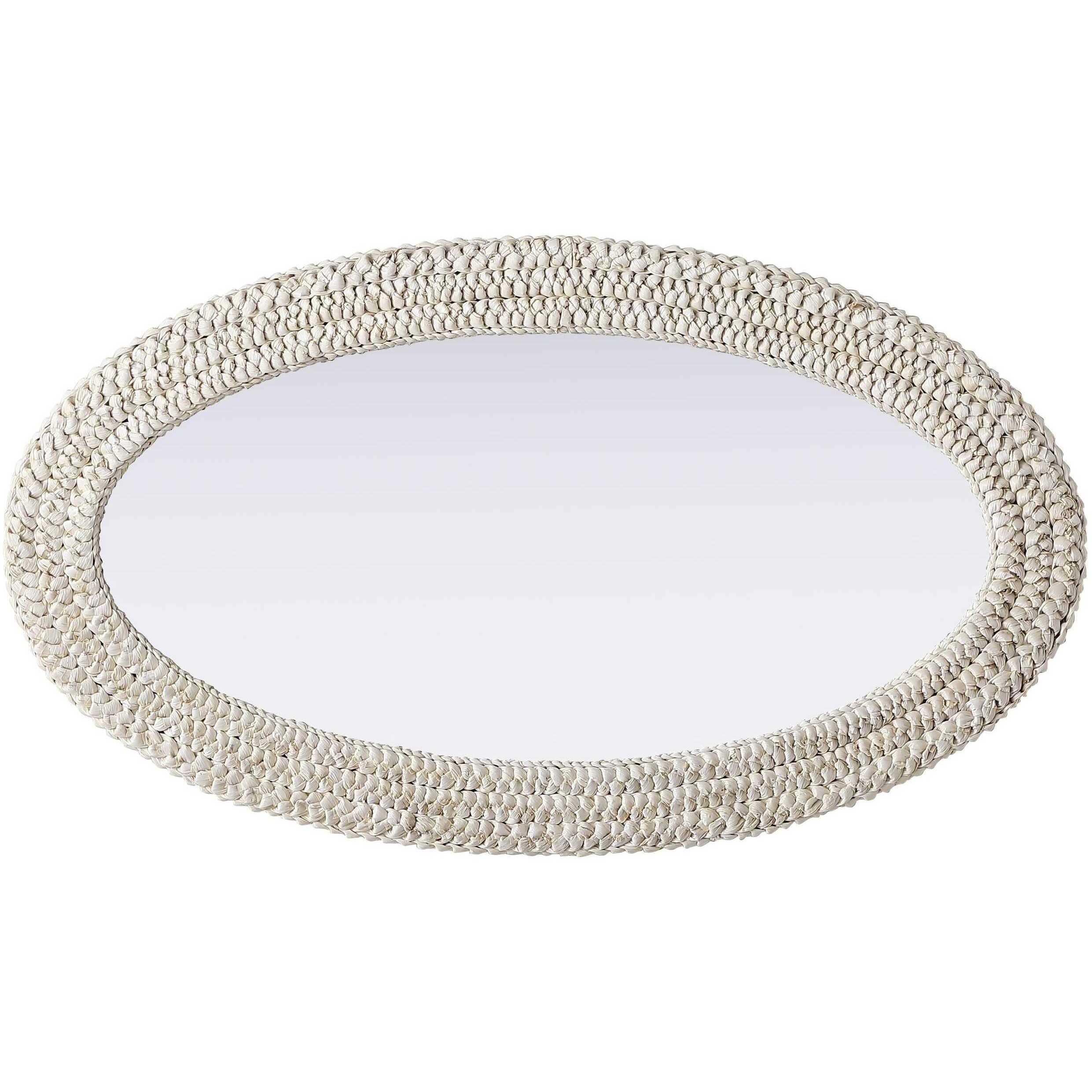 Marlowe 42 X 24 inch Linen White Mirror