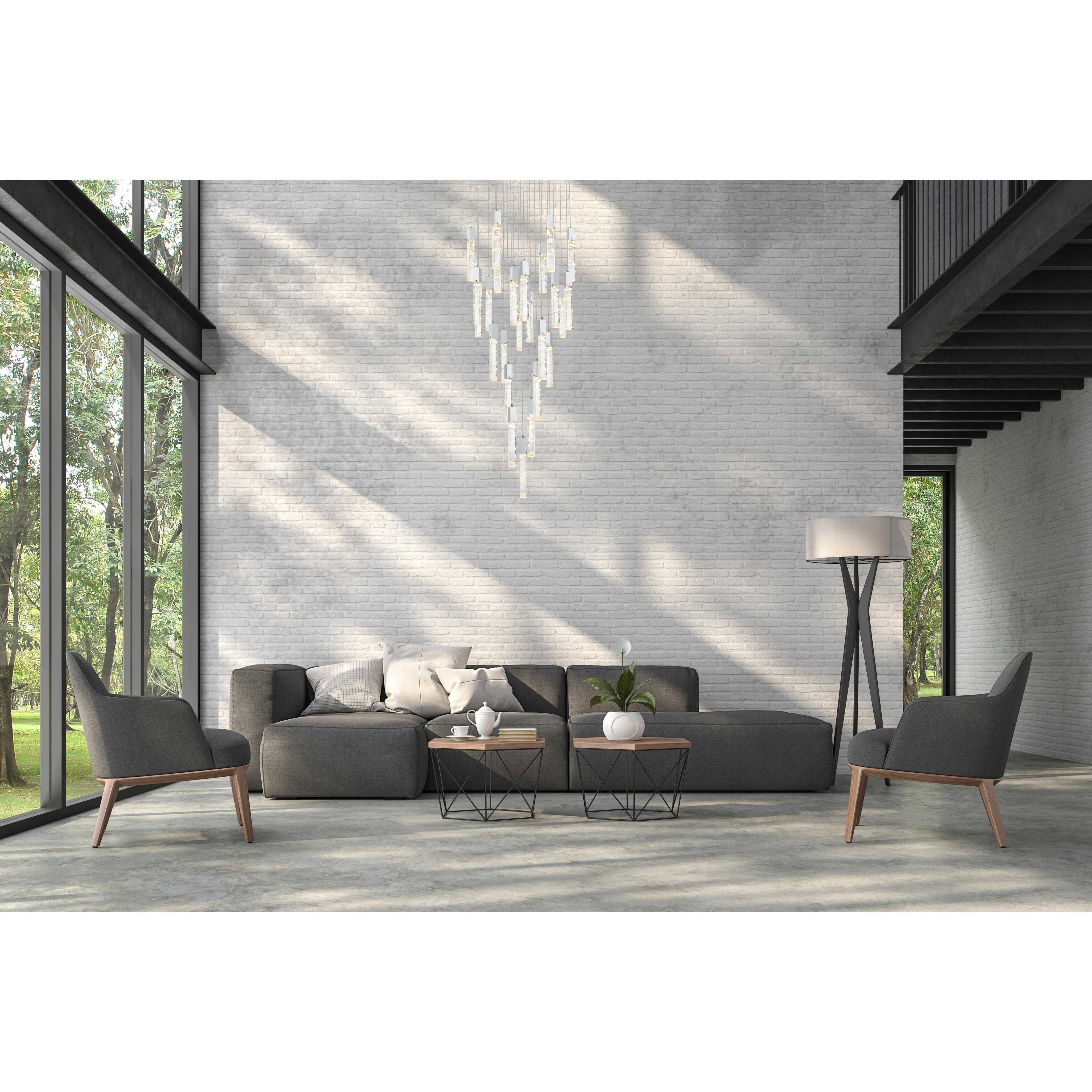 Aurora 25 Light 42 inch Chrome Chandelier Ceiling Light