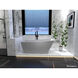 Brock Glossy White Bathtub