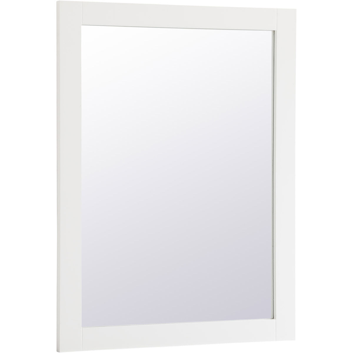 Aqua 36 X 27 inch White Wall Mirror