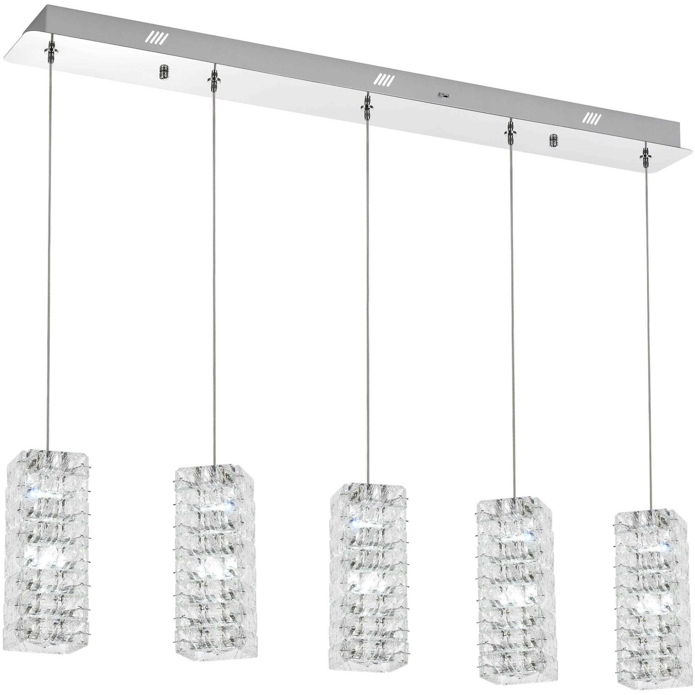 Aston 5 Light 5 inch Chrome Pendant Ceiling Light