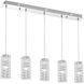 Aston 5 Light 5 inch Chrome Pendant Ceiling Light