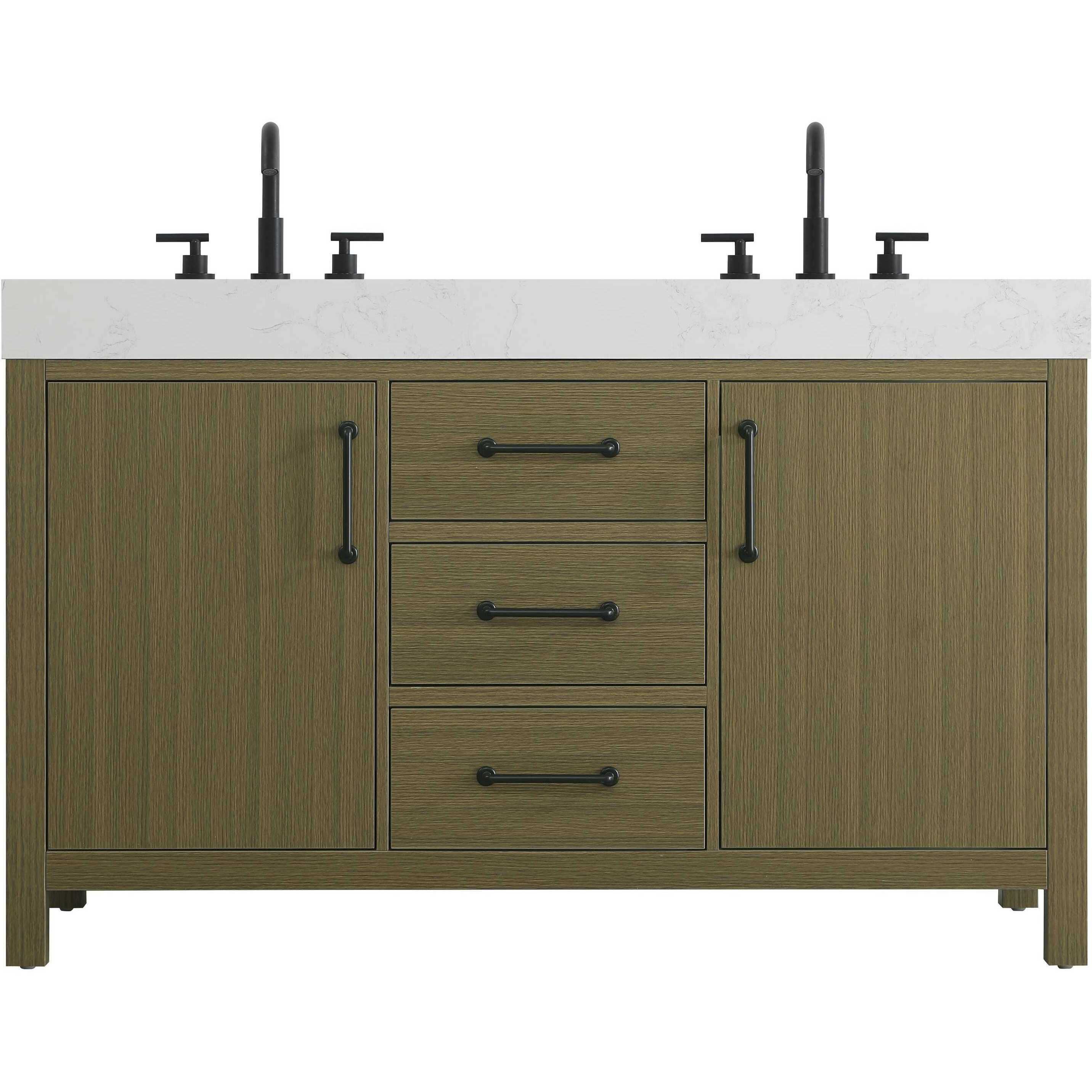 Nathan 54 X 34 inch Chestnut Brown Bathroom Vanity Cabinet