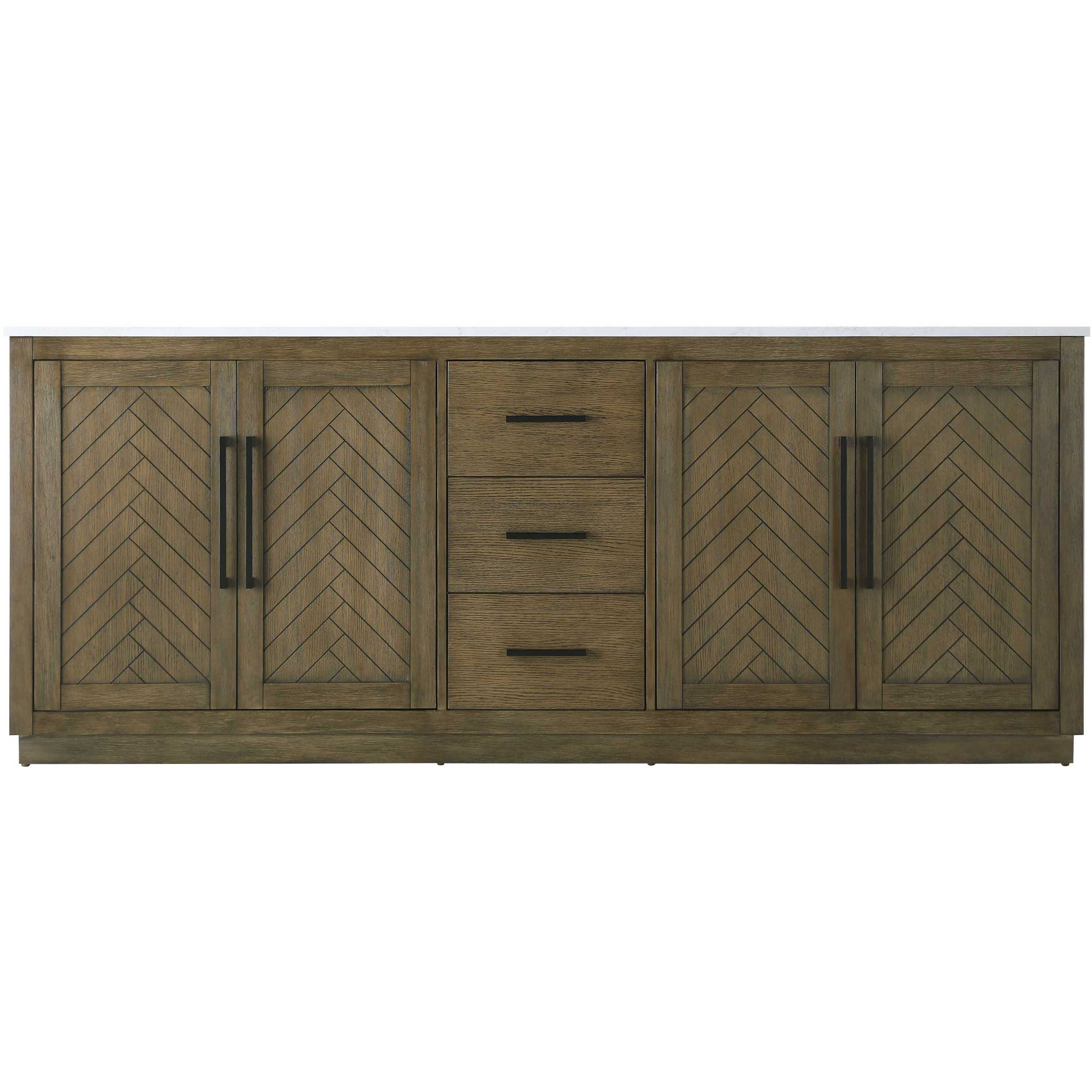 Chase 84 X 34 inch Hazel Oak Bathroom Vanity Cabinet