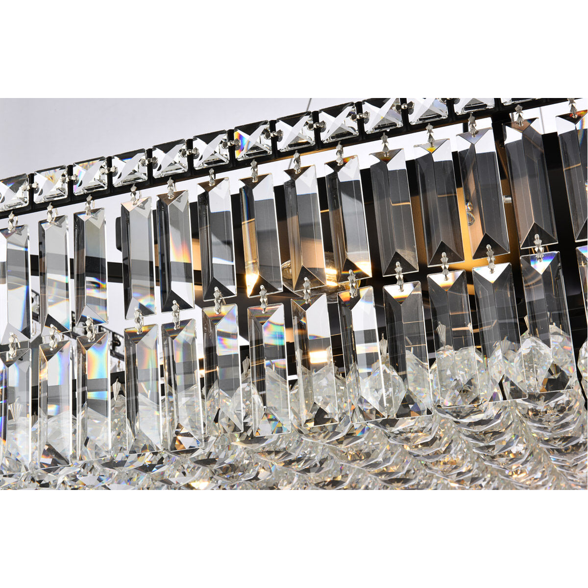 Maxime 12 Light 32 inch Black and Clear Chandelier Ceiling Light in Royal Cut