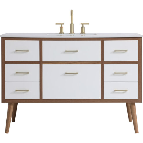 Boise 48 X 34 inch White Vanity Sink Set