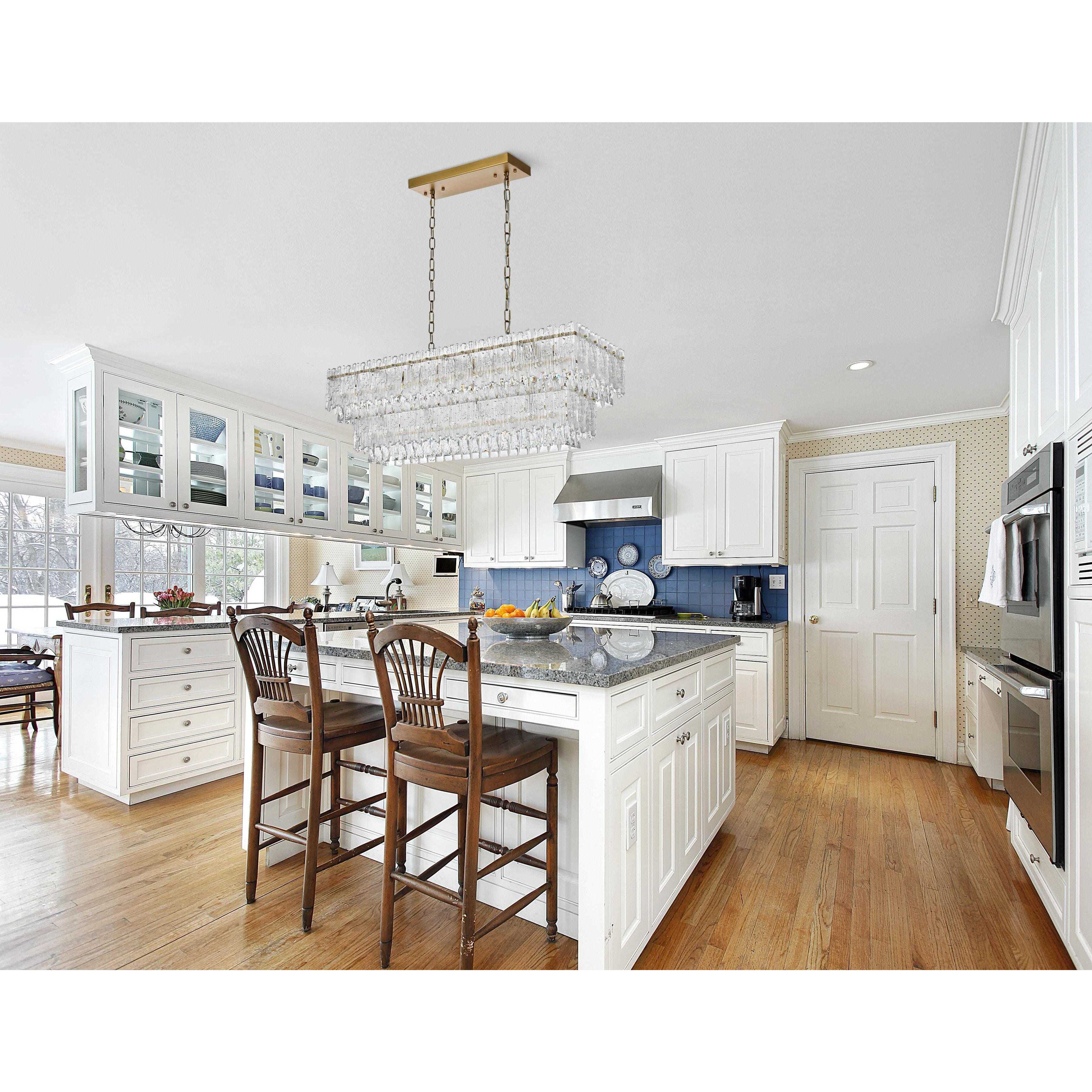 Emilia 6 Light 14 inch Satin Gold Chandelier Ceiling Light