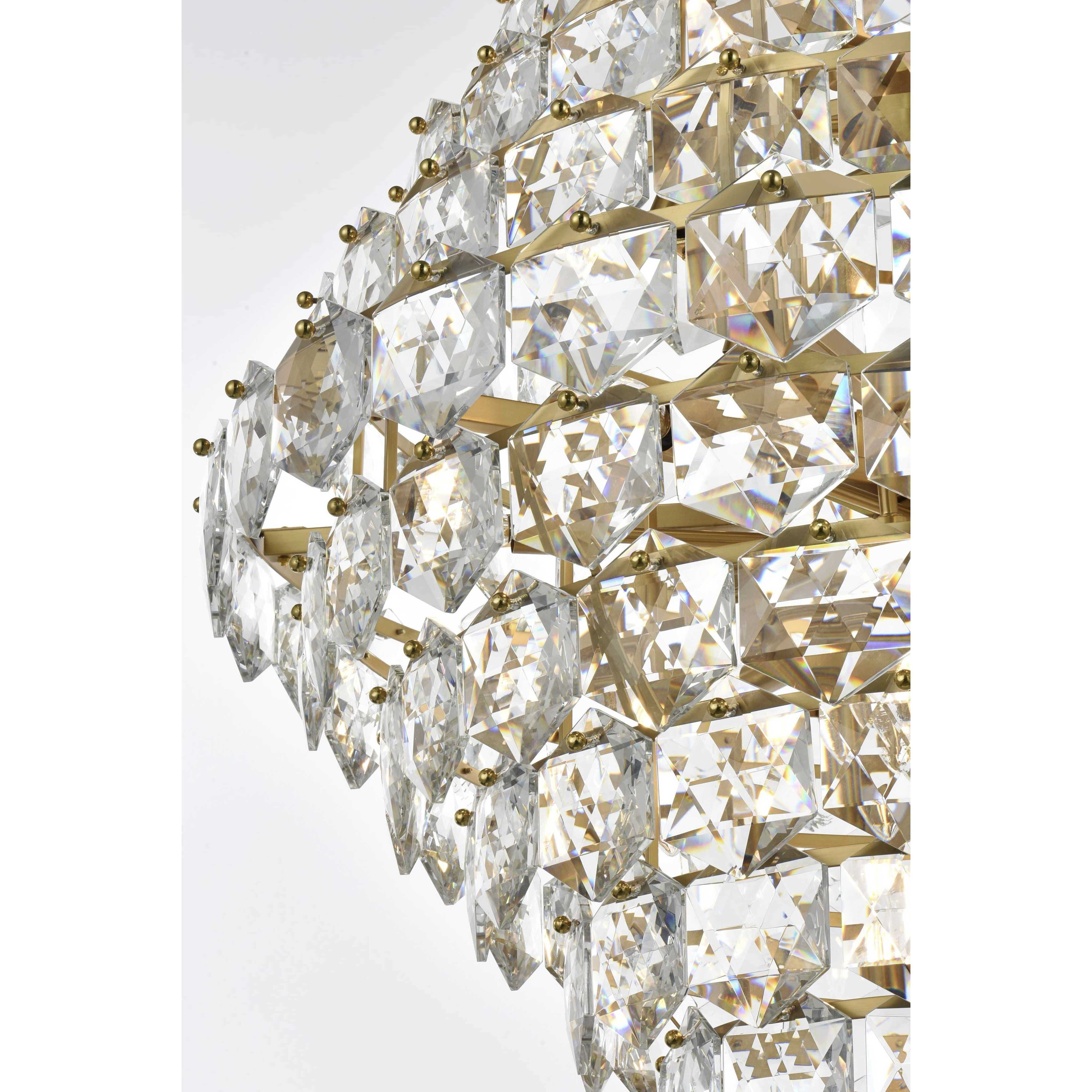 Adaline 38 Light 36 inch Satin Gold Chandelier Ceiling Light