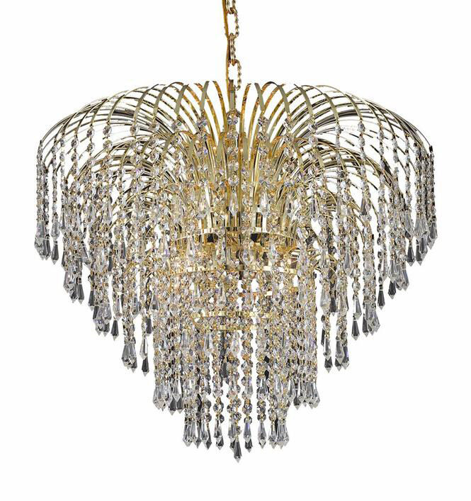 Falls 6 Light 25 inch Gold Dining Chandelier Ceiling Light in Royal Cut