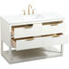 Larkin 48 X 22 X 34 inch White Vanity Sink Set