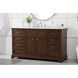 Americana 60 X 22 X 35 inch Teak Vanity Sink Set