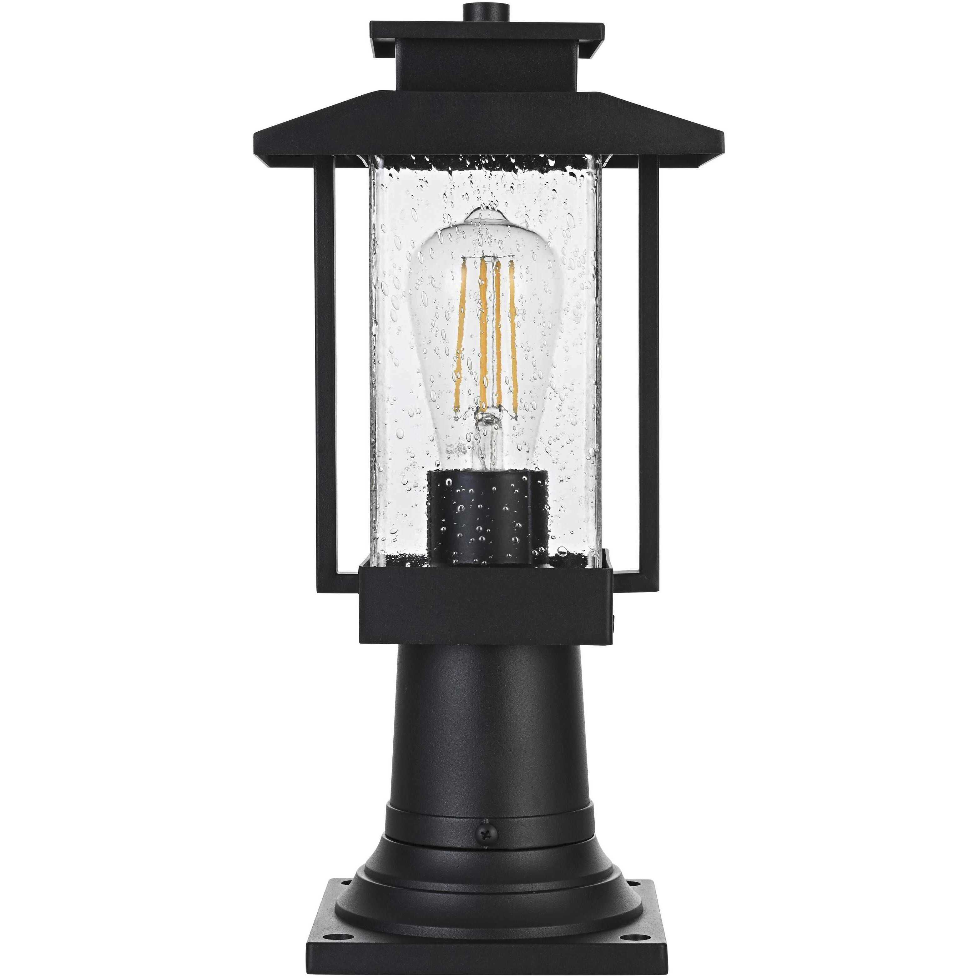 Tioga 1 Light 15 inch Black Outdoor Post Light
