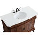 Danville 42 X 21 X 36 inch Teak Vanity Sink Set