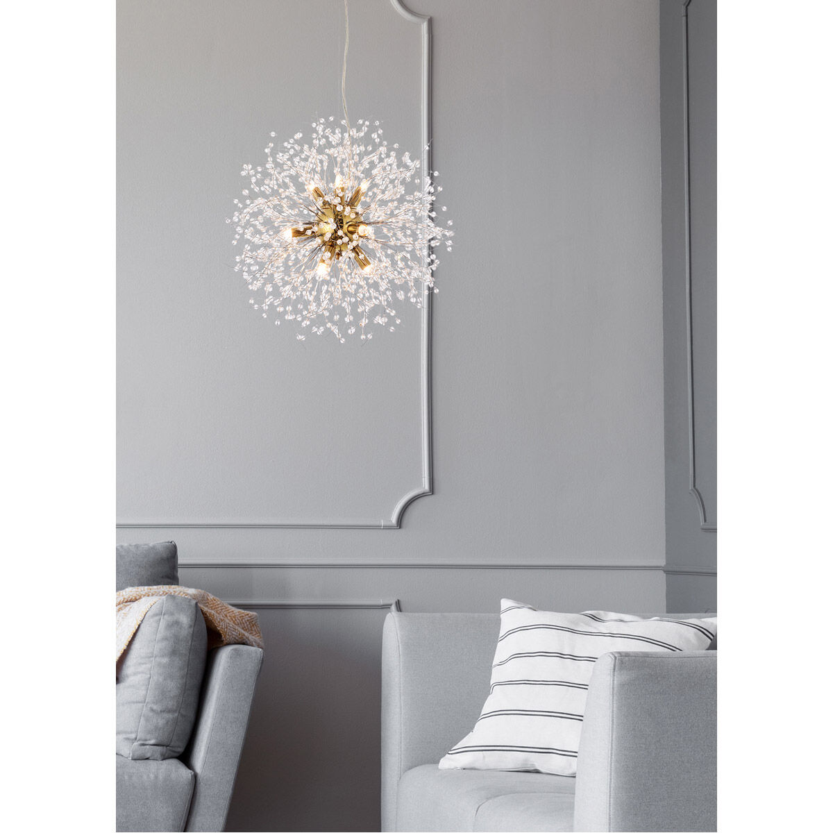 Solace 9 Light 18 inch Gold Pendant Ceiling Light