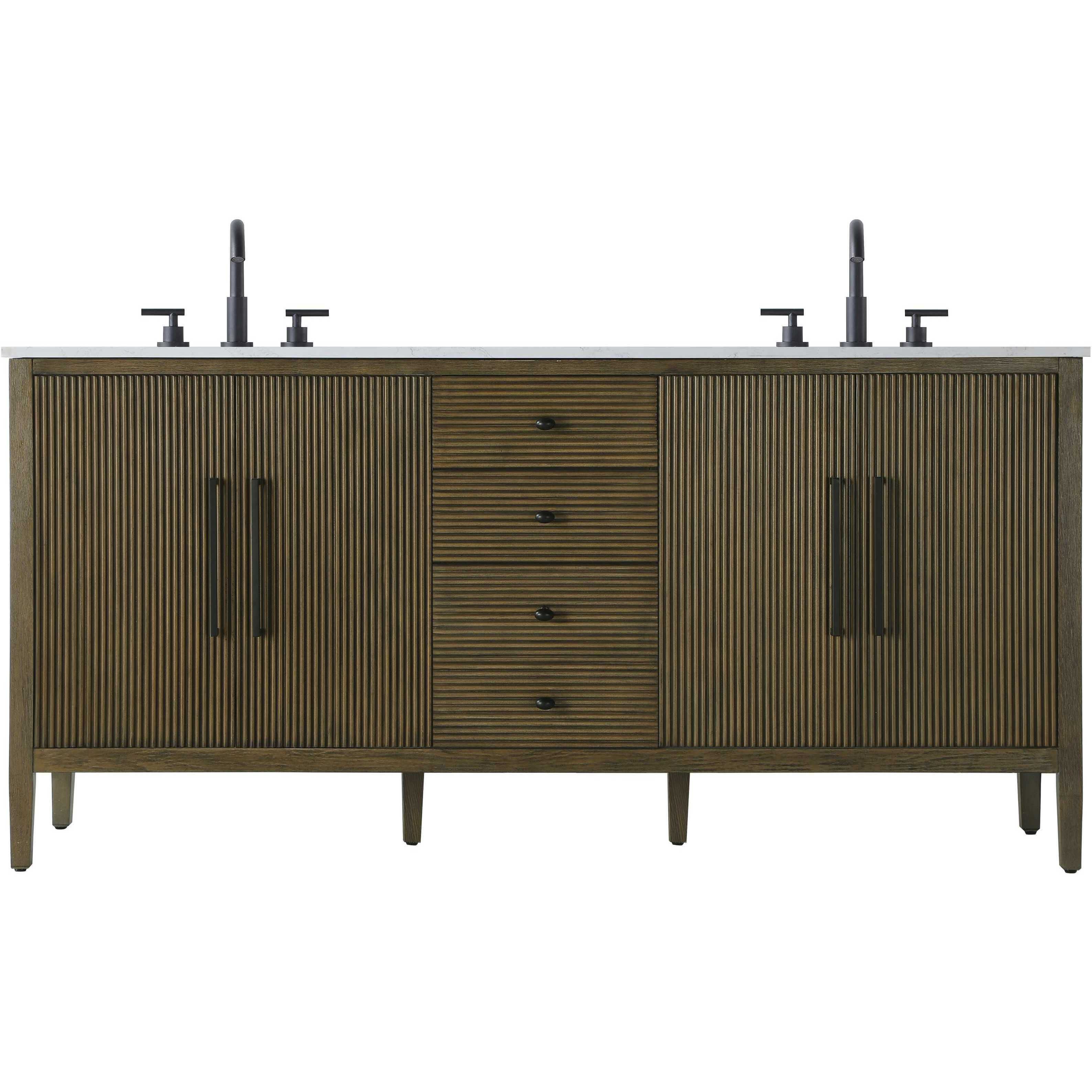 Blakely 72 X 34 inch Hazel Oak Bathroom Vanity Cabinet