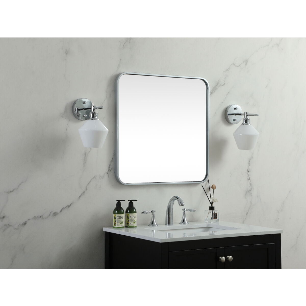 Evermore 24 X 24 inch Silver Vanity Mirror