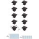 Cecil Oil-Rubbed Bronze Hardware Cabinet Knob, Set of 10