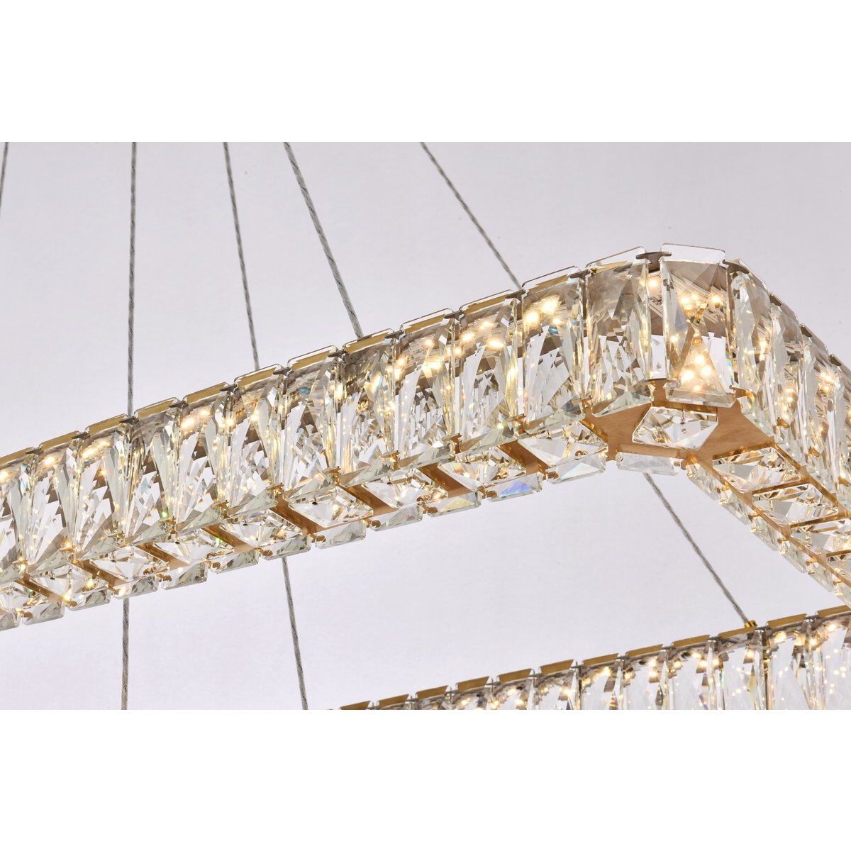 Monroe 2 Light 50 inch Gold Pendant Ceiling Light