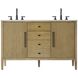 Blakely 54 X 34 inch Linen Oak Bathroom Vanity Cabinet