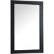 Aqua 36 X 24 inch Black Vanity Mirror