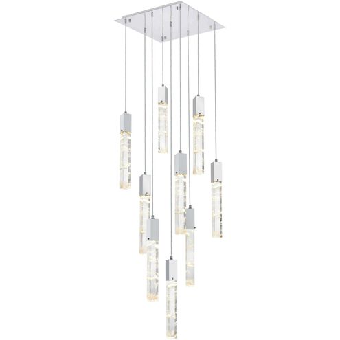 Aurora 9 Light 20 inch Chrome Pendant Ceiling Light