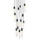 Aurora 13 Light 30 inch Black Chandelier Ceiling Light