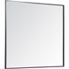 Monet 40 X 36 inch Black Wall Mirror