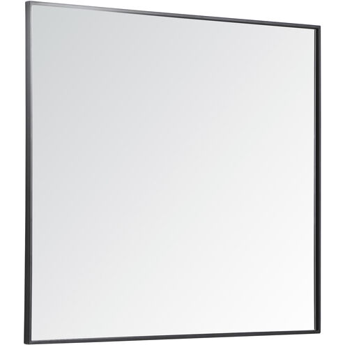 Monet 40 X 36 inch Black Wall Mirror