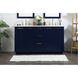 Blake 60 X 22 X 34 inch Blue Vanity Sink Set