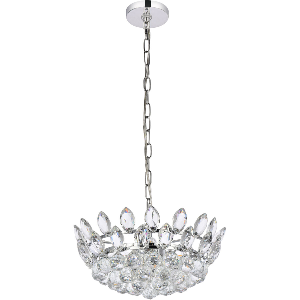 Emilia 3 Light 16 inch Chrome Pendant Ceiling Light