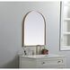 Ayra 30 X 24 inch Brass Mirror
