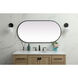 Asha 48 X 24 inch Black Mirror in 24 x 48
