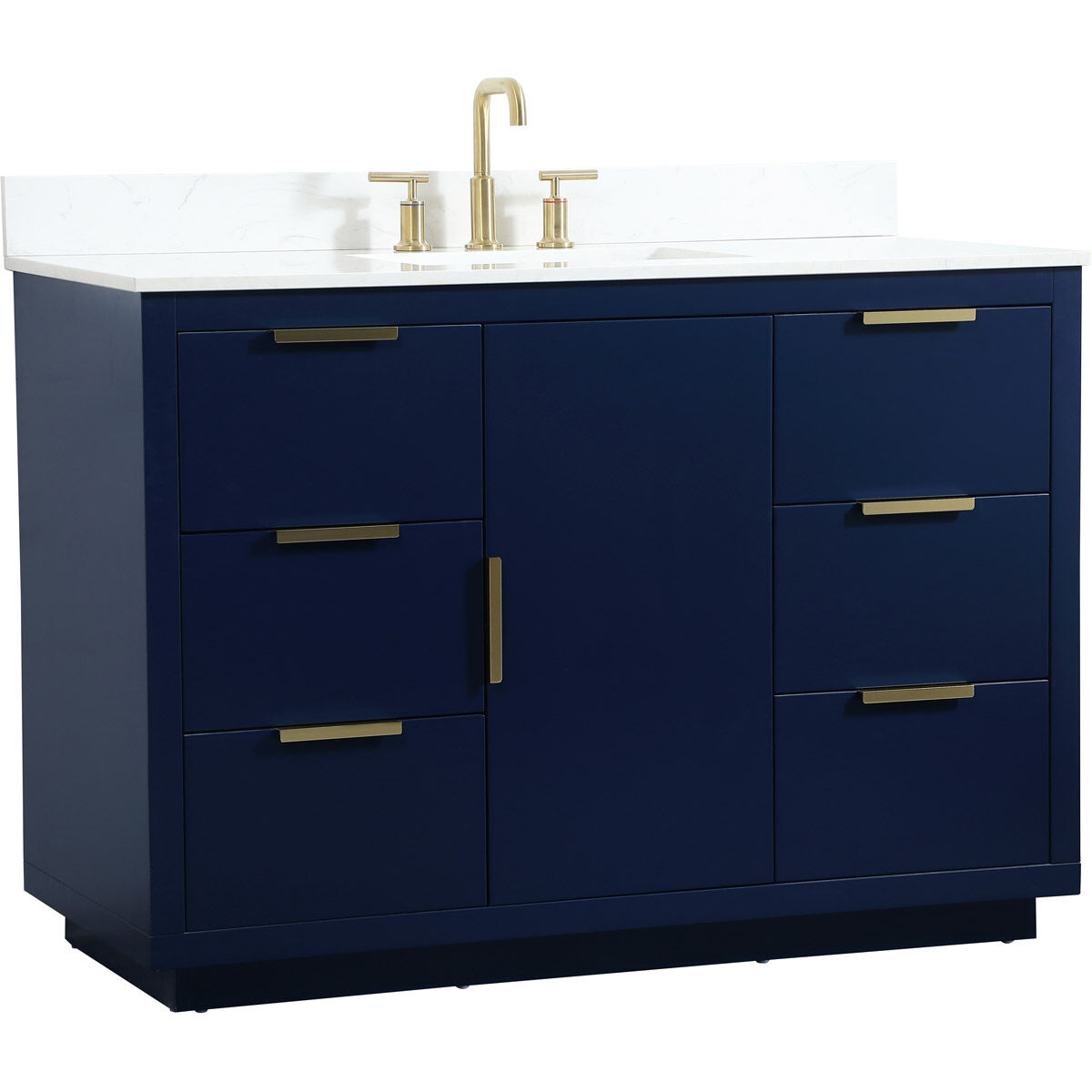 Blake 48 X 22 X 34 inch Blue Vanity Sink Set