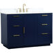Blake 48 X 22 X 34 inch Blue Vanity Sink Set