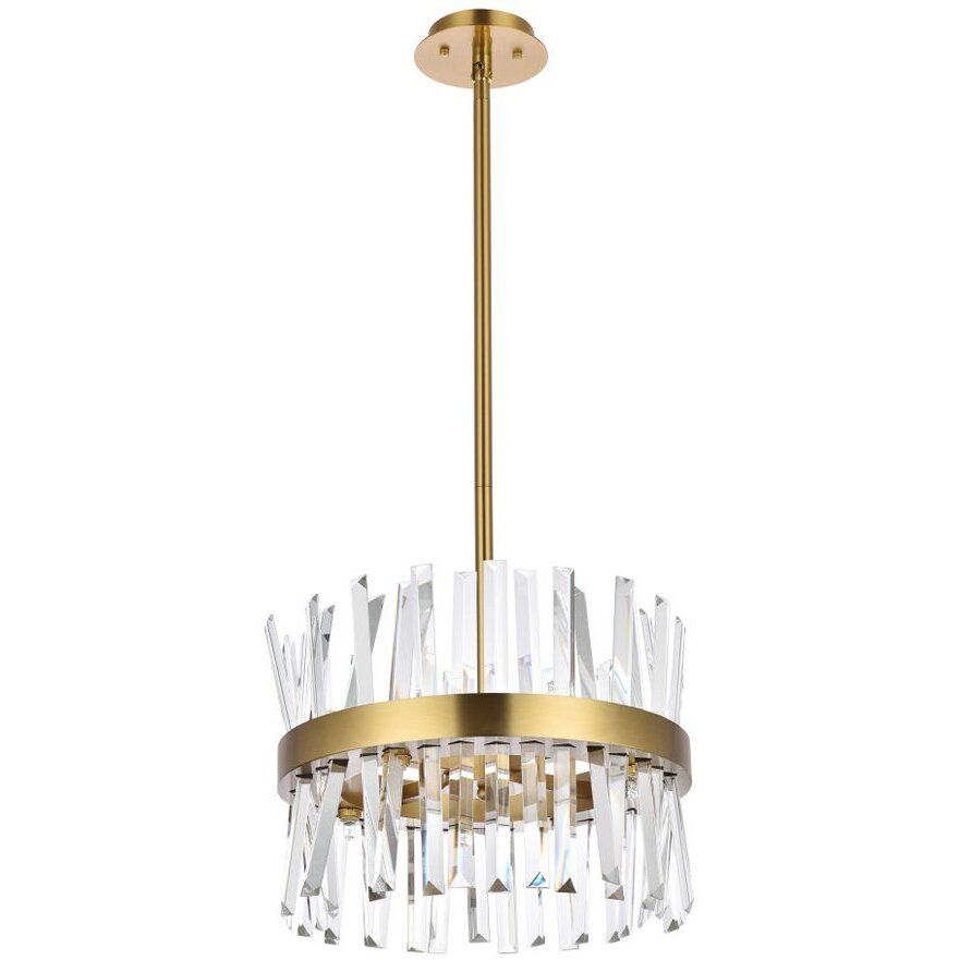 Serephina 8 Light 16 inch Satin Gold Pendant Ceiling Light
