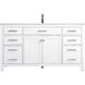 Lewis 60 X 22 X 34 inch White Vanity Sink Set