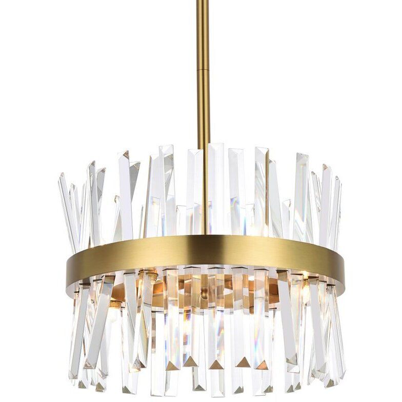 Serephina 8 Light 16 inch Satin Gold Pendant Ceiling Light
