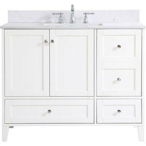 Sommerville 42 X 22 X 34 inch White Vanity Sink Set