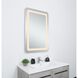 Genesis 30 X 18 inch Glossy White LED Mirror