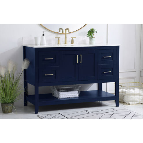 Aubrey 48 X 22 X 34 inch Blue Vanity Sink Set