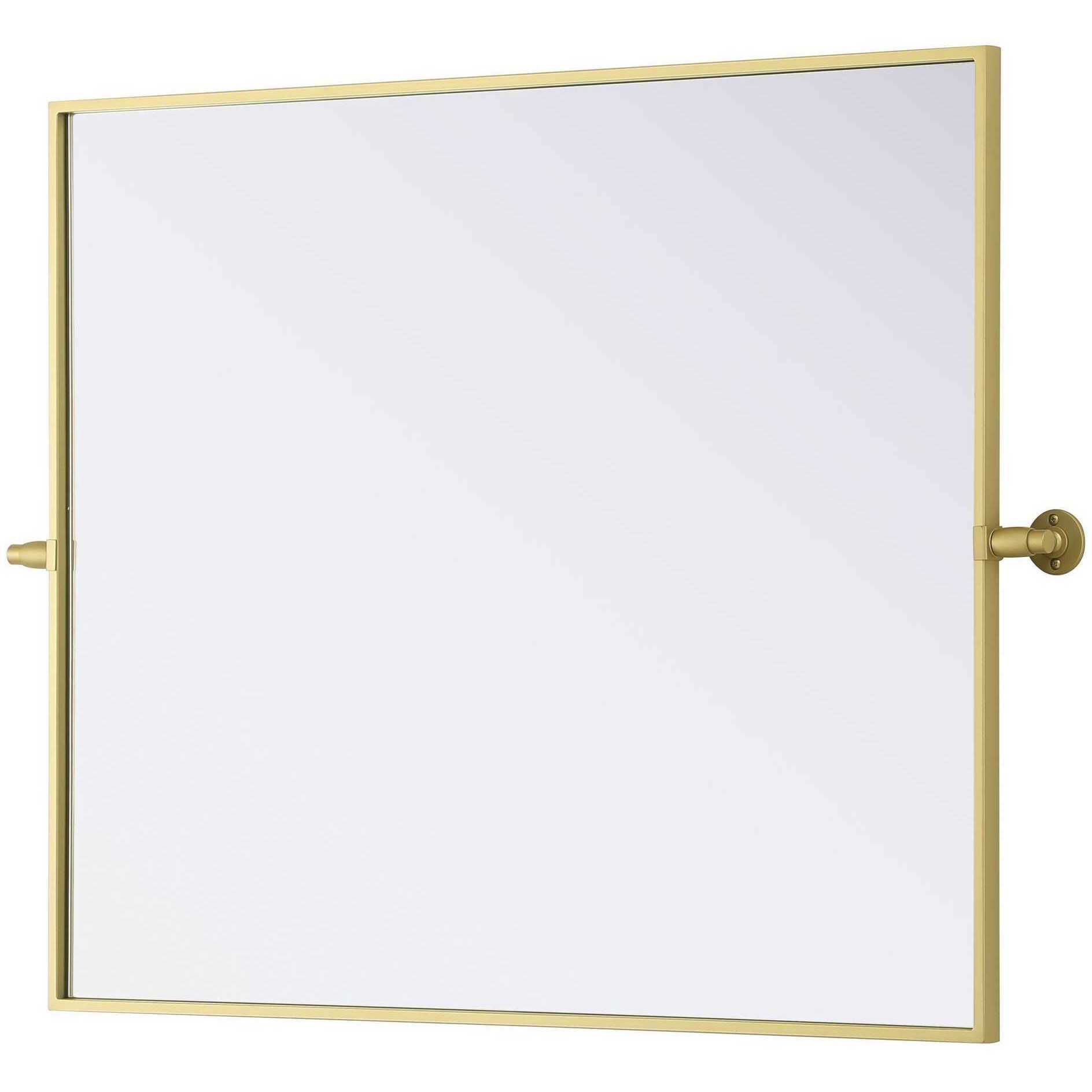 Amoura 36 X 30 inch Brass Mirror