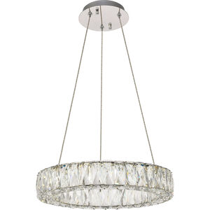 Monroe LED 18 inch Chrome Pendant Ceiling Light
