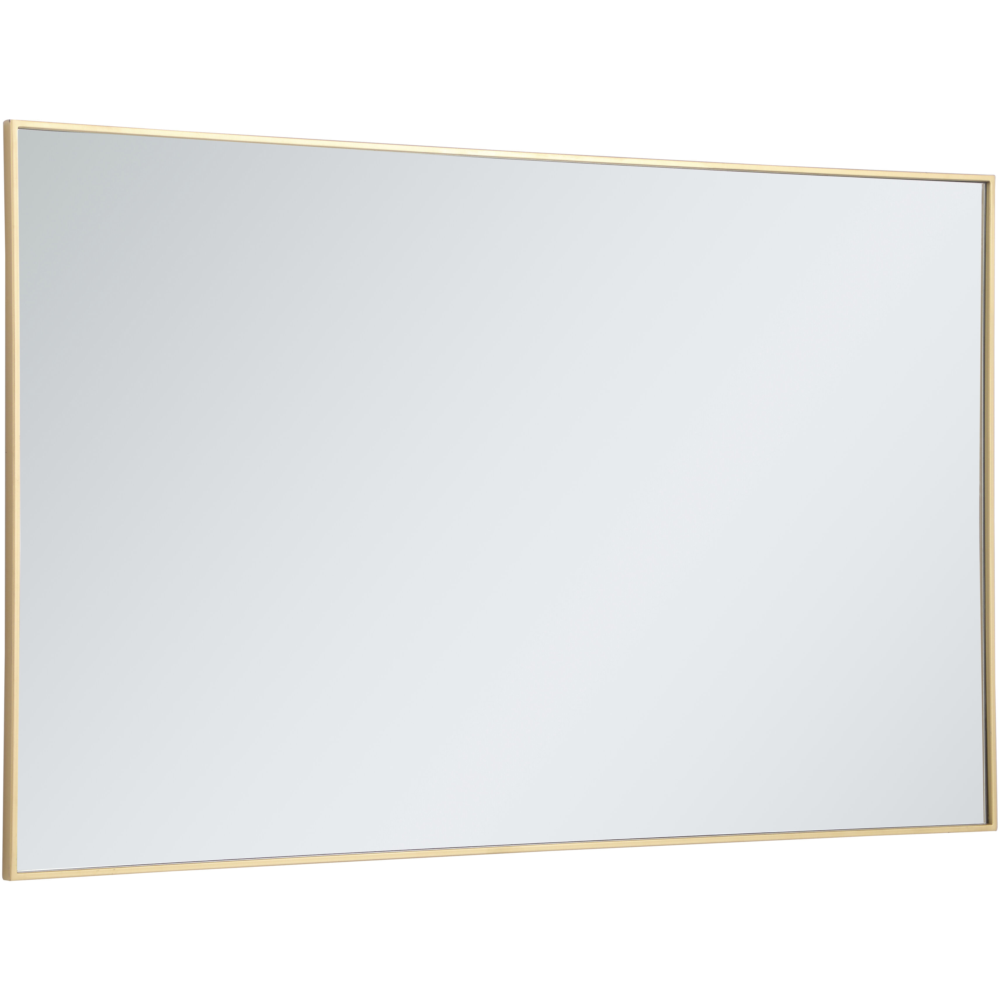 Monet 60 X 36 inch Brass Wall Mirror