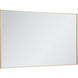 Monet 60 X 36 inch Brass Wall Mirror