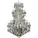 Maria Theresa 61 Light 54 inch Chrome Foyer Ceiling Light in Golden Teak, Royal Cut