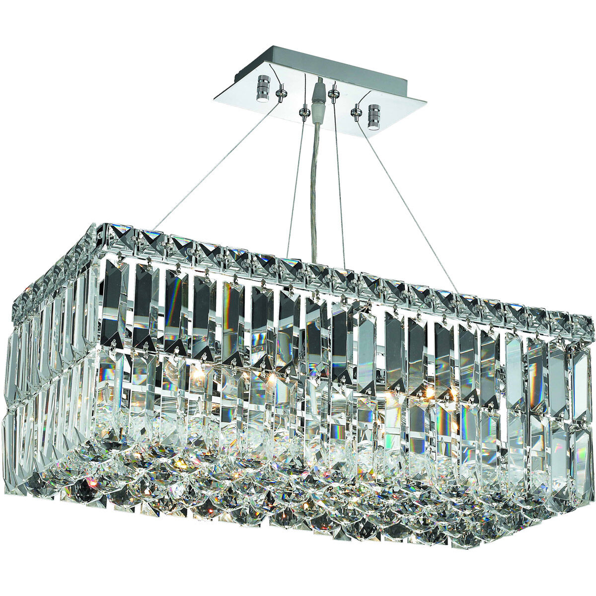 Maxime 4 Light 20 inch Chrome Dining Chandelier Ceiling Light in Royal Cut